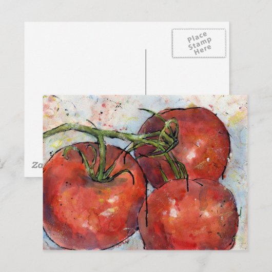 Carte Postale Tomates trois (Devant / Derrière)