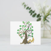 Carte Postale Tombé de l'arbre généalogique (Debout devant)