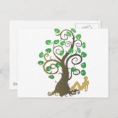 Carte Postale Tombé de l'arbre généalogique (Devant / Derrière)