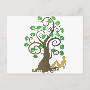 Carte Postale Tombé de l'arbre généalogique