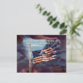 Carte Postale Tombé mais pas oublié fumée et drapeau déchiré, ZS (Debout devant)