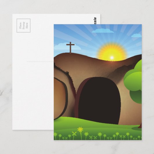 Carte Postale tombeau christ (Devant / Derrière)