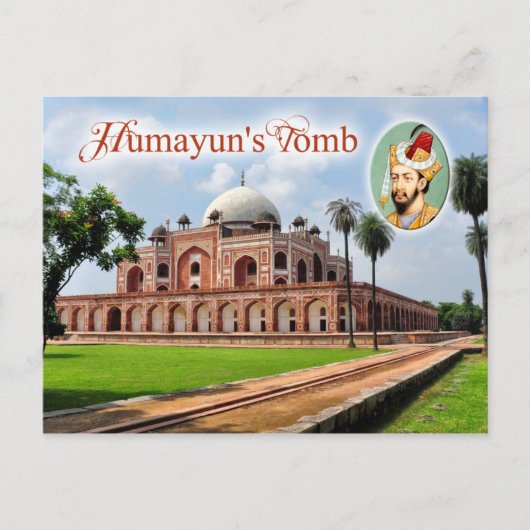 Carte Postale Tombeau de Humayun à Delhi, Inde (Devant)