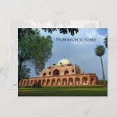 Carte Postale Tombeau de Humayun à Delhi, Inde (Devant / Derrière)