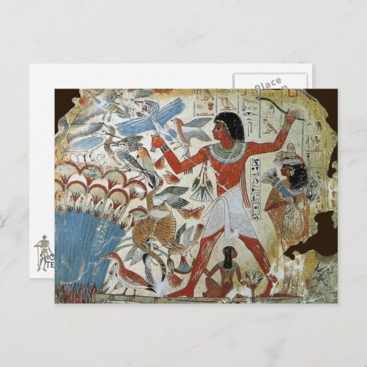 Carte Postale Tombeau de Nebamun : Fouet (Devant / Derrière)