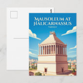 Carte Postale Tombeau d'Halicarnasse Turquie (Devant / Derrière)