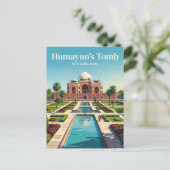 Carte Postale Tombeau d'Humayun Inde (Debout devant)