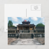 Carte Postale Tombeau impérial de l'empereur Thieu Tri, Hué, Vie (Devant / Derrière)
