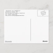 Carte Postale tombée de la nuit pour schoharie (Dos)