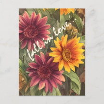 Tomber dans l'amour Joli automne fleurs florales