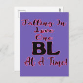 Carte Postale Tomber Dans L'Amour Un BL À La Fois (Devant / Derrière)