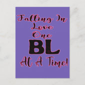Carte Postale Tomber Dans L'Amour Un BL À La Fois (Devant)