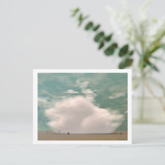 CARTE POSTALE TOMBER NUAGE (Debout devant)