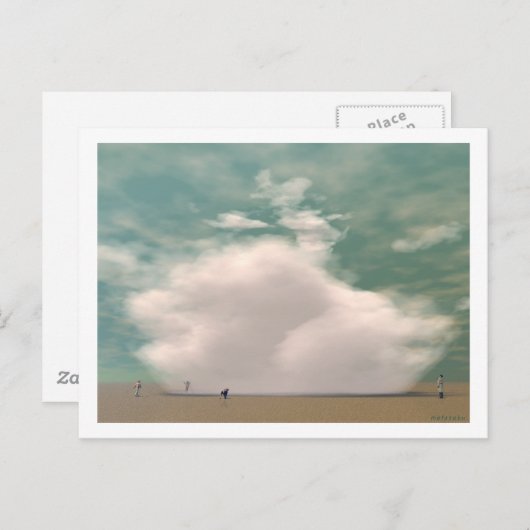 CARTE POSTALE TOMBER NUAGE (Devant / Derrière)