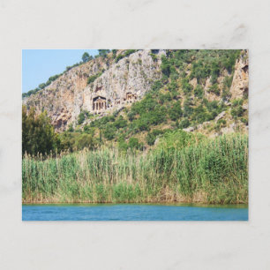 Carte Postale Tombes de rock Lycian, Dalyan, Turquie
