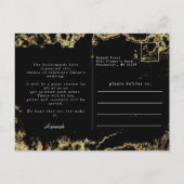 Carte Postale Tombez amoureux de l'or noir pour la douche de la (Dos)