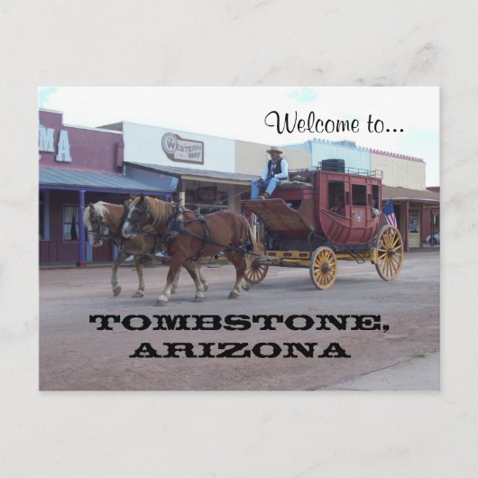 Carte Postale Tombstone, Az (Devant)