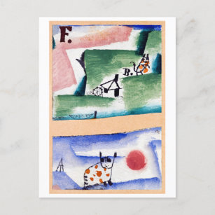 Carte Postale Tomcat's Turf, Paul Klee