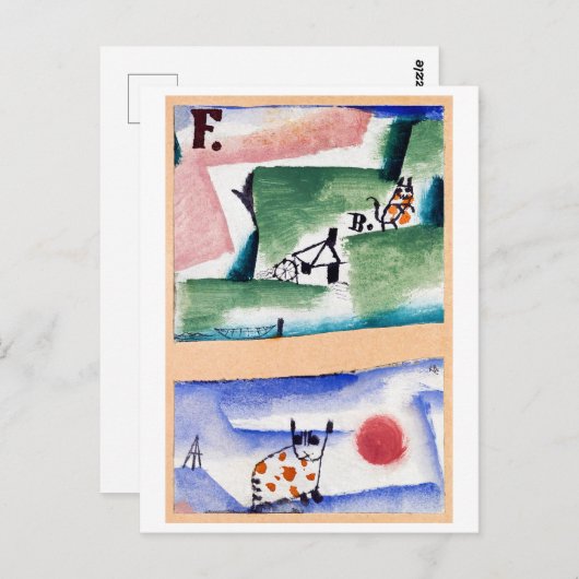 Carte Postale Tomcat's Turf, Paul Klee (Devant / Derrière)