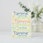 Carte Postale Tommie (Debout devant)