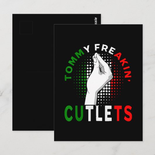 Carte Postale Tommy Cutlets (Devant / Derrière)