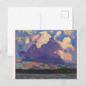 Carte Postale Tommy Thomson Ontario Paysage nuage du soir (Devant / Derrière)