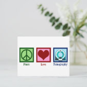 Carte Postale Tomographe Peace Love Tomographie (Debout devant)