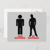 Carte Postale Ton copain. Mon petit ami. (Devant / Derrière)