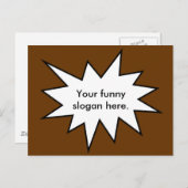 Carte Postale ton-drôle-slogan-ici01 (Devant / Derrière)