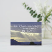 Carte Postale Ton Royaume Venez sur Terre comme dans le Ciel, Pe (Debout devant)