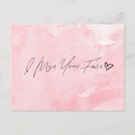 Carte Postale Ton visage me manque (Devant)