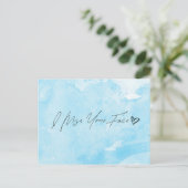 Carte Postale Ton visage me manque (Debout devant)