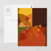 Carte Postale Tonalité Terre Art couleur Abstrait Design d'impre (Devant / Derrière)