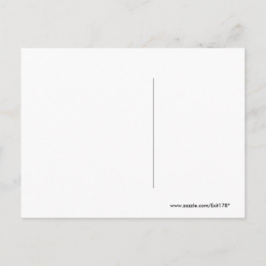 Carte Postale Tonalités Terrennes Art Fractal Rayons Verts Perso (Dos)