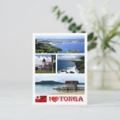 Carte Postale Tonga - J'aime - (Debout devant)