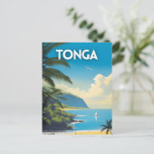 Carte Postale Tonga Travel Art (Debout devant)