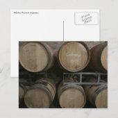 Carte Postale tonneaux de vin (Devant / Derrière)