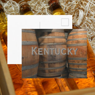 Carte Postale Tonneaux en bois de bourbon du Kentucky Photograph