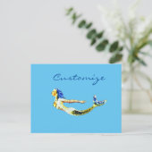 Carte Postale Tonnelle de sirène de natation (Debout devant)