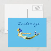 Carte Postale Tonnelle de sirène de natation (Devant / Derrière)