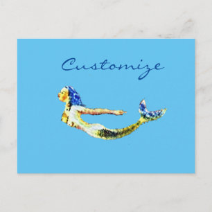 Carte Postale Tonnelle de sirène de natation