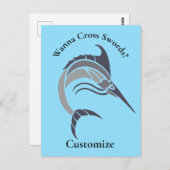 Carte Postale Tonnerre de poisson-épée (Devant / Derrière)