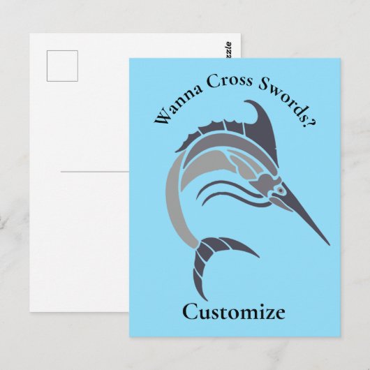 Carte Postale Tonnerre de poisson-épée (Devant / Derrière)