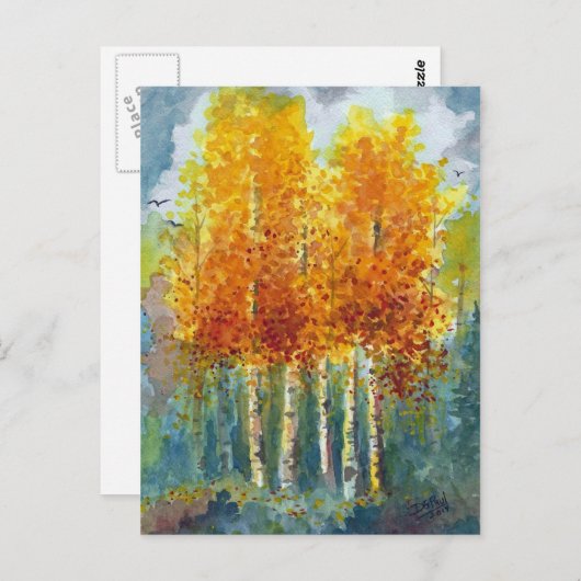 Carte Postale Tons d'automne (Devant / Derrière)