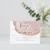 Carte Postale Tons de terre naturels Mariage Abstrait (Debout devant)