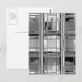 Carte Postale Tons de verre gris mosaïque (Devant / Derrière)