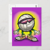 Carte Postale Tons de volleyball (Devant / Derrière)