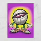 Carte Postale Tons de volleyball (Devant)