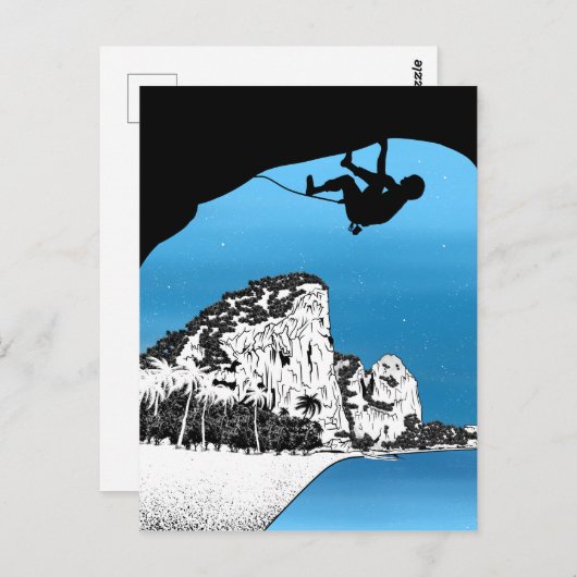 Carte Postale Tonsai Beach Escalade Thaïlande (Devant / Derrière)