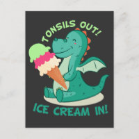Tonsillectomie Chirurgie Tonsils out Glace Cream i